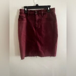 KanCan Maroon Pencil Skirt Size M